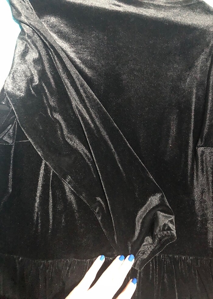 Kadife elbise - Görsel 3