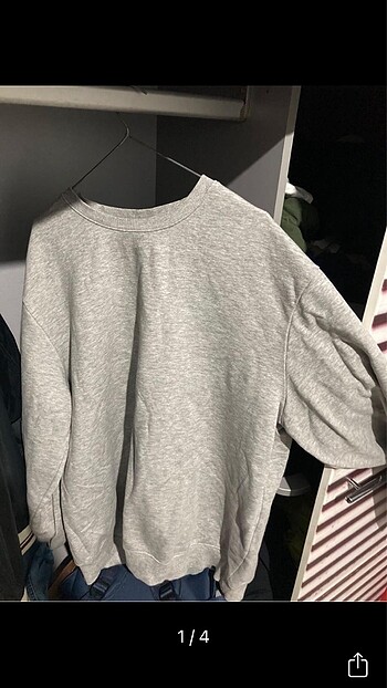 H&M oversize gri sweatshirt