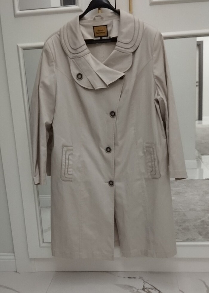 BÜYÜK BEDEN kadın trençkot# trençkot - Görsel 5