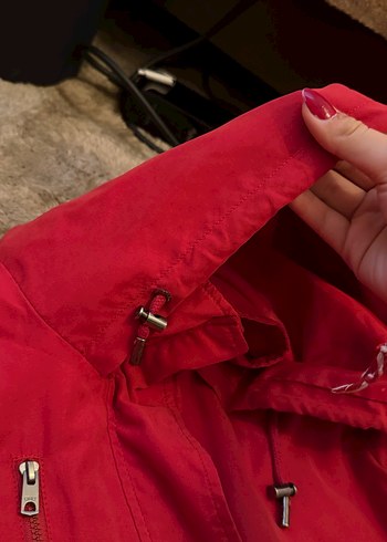 ONLY MARKA KIRMIZI Kadın YAĞMURLUK - Görsel 12