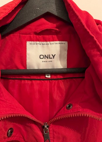 ONLY MARKA KIRMIZI Kadın YAĞMURLUK - Görsel 3