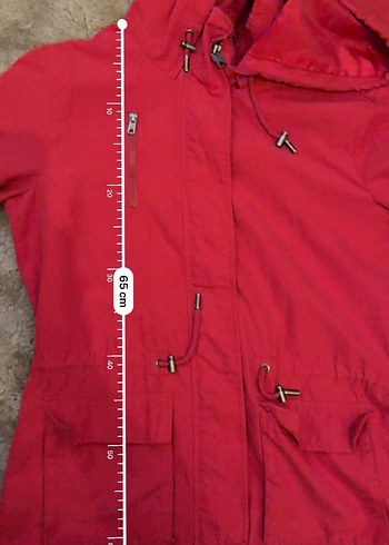 ONLY MARKA KIRMIZI Kadın YAĞMURLUK - Görsel 11