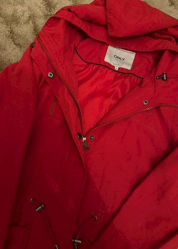 ONLY MARKA KIRMIZI Kadın YAĞMURLUK - Görsel 6