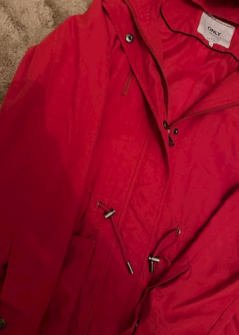 ONLY MARKA KIRMIZI Kadın YAĞMURLUK - Görsel 5