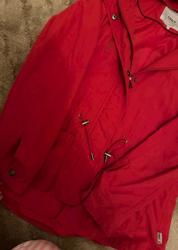 ONLY MARKA KIRMIZI Kadın YAĞMURLUK - Görsel 9