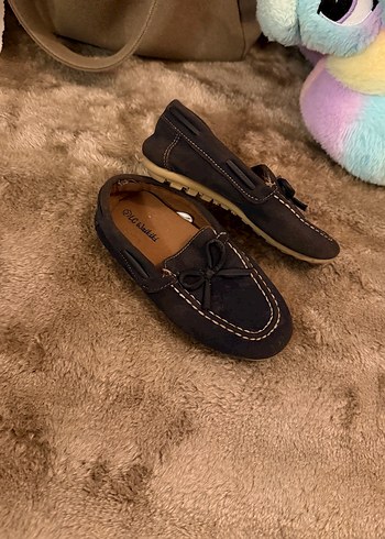 Kahverengi Erkek Çocuk Süet babet - Görsel 3