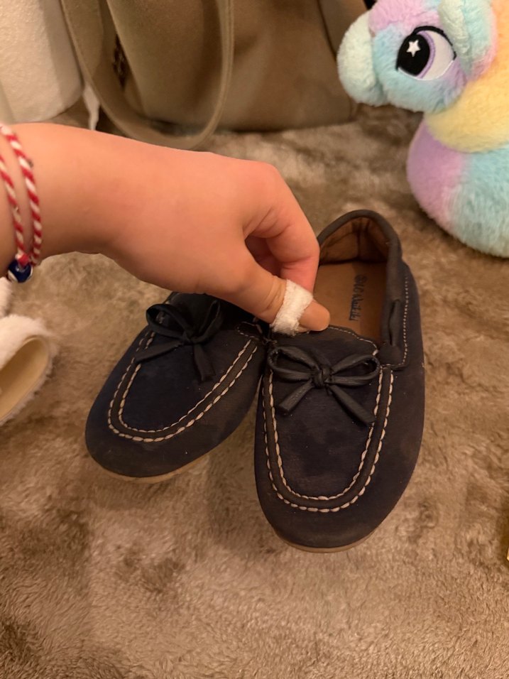 Kahverengi Erkek Çocuk Süet babet - Görsel 5