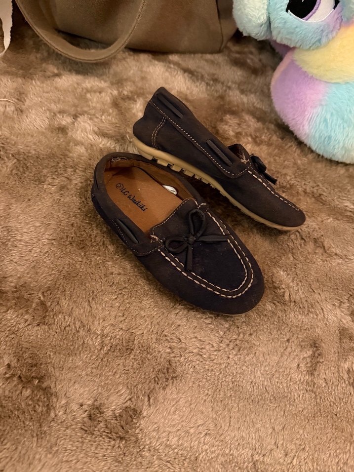 Kahverengi Erkek Çocuk Süet babet - Görsel 3