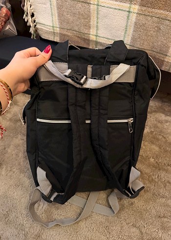 BÜYÜK BOY Siyah Anne Bebek Bakım Çantası - Görsel 4