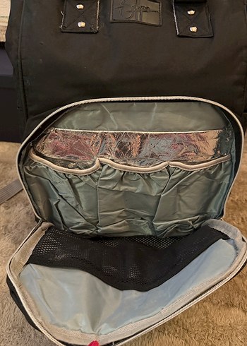 BÜYÜK BOY Siyah Anne Bebek Bakım Çantası - Görsel 9