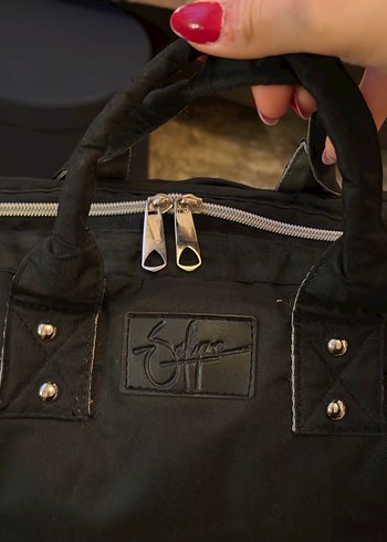 BÜYÜK BOY Siyah Anne Bebek Bakım Çantası - Görsel 2