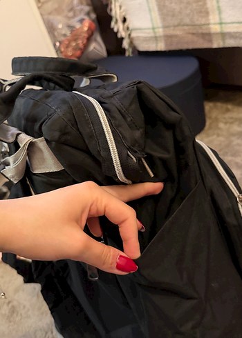 BÜYÜK BOY Siyah Anne Bebek Bakım Çantası - Görsel 13