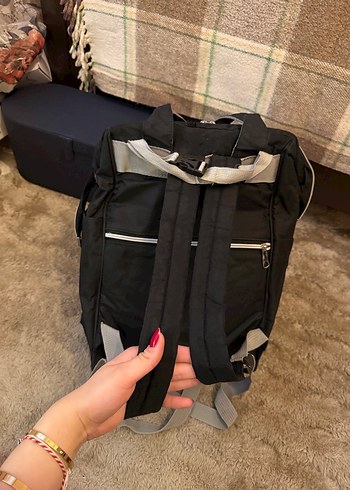 BÜYÜK BOY Siyah Anne Bebek Bakım Çantası - Görsel 5