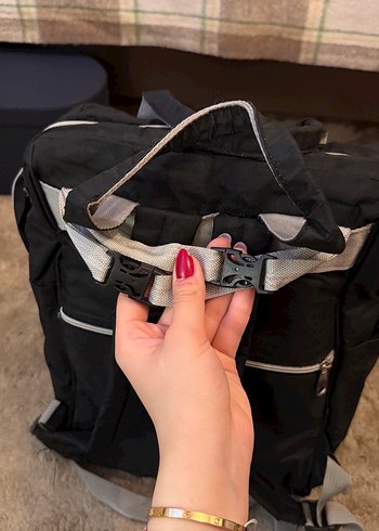 BÜYÜK BOY Siyah Anne Bebek Bakım Çantası - Görsel 14