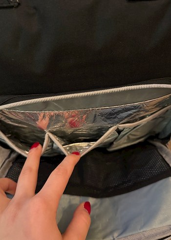 BÜYÜK BOY Siyah Anne Bebek Bakım Çantası - Görsel 10