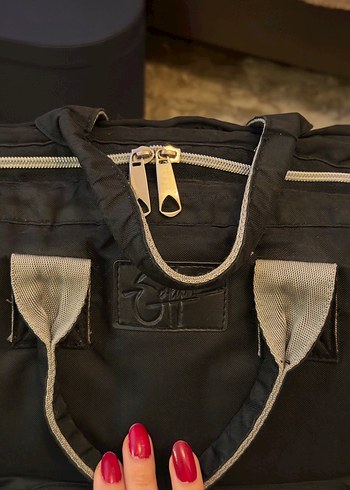 BÜYÜK BOY Siyah Anne Bebek Bakım Çantası - Görsel 3