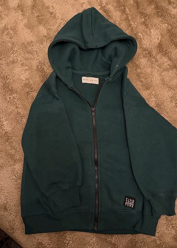 Kapüşonlu Fermuarlı Erkek Çocuk Sweatshirt - Görsel 5