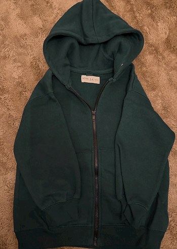 Kapüşonlu Fermuarlı Erkek Çocuk Sweatshirt - Görsel 2