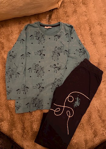 U.S polo Baskılı Erkek Pijama Takımı - Görsel 4