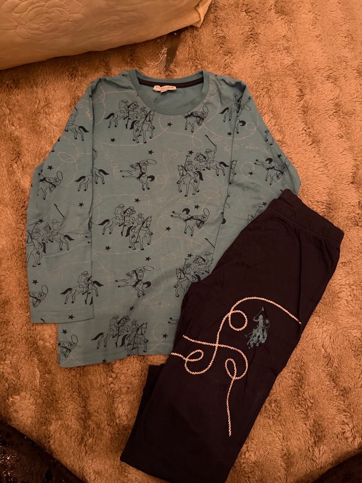 U.S polo Baskılı Erkek Pijama Takımı - Görsel 4