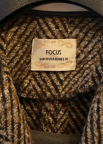 Deri Detaylı Desenli Kaban - Görsel 4