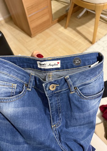 Kadın Mavi Kot Pantolon - Görsel 2