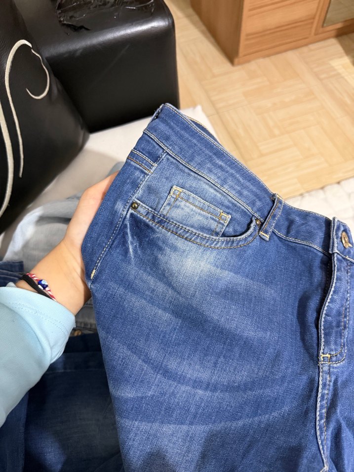 Kadın Mavi Kot Pantolon - Görsel 3