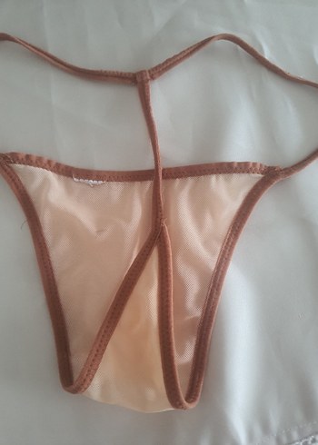 Bohem Tarzı Sütyen ve Külot + 2 adet G string - Görsel 8