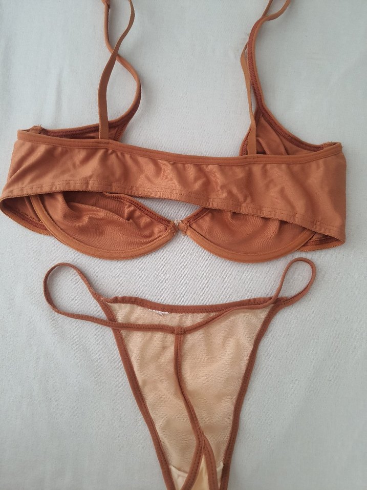 Bohem Tarzı Sütyen ve Külot + 2 adet G string - Görsel 2