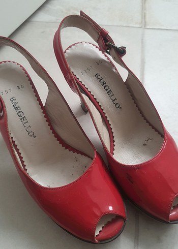 Kadın Kırmızı Dolgu Topuklu BARGELLO Ayakkabı - Görsel 2