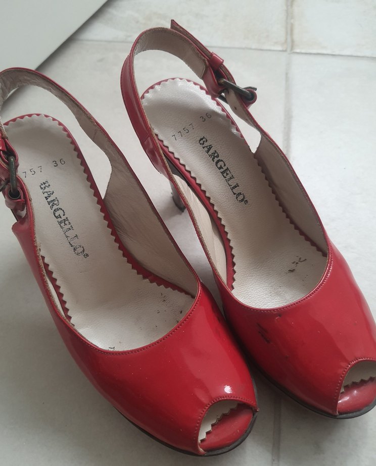 Kadın Kırmızı Dolgu Topuklu BARGELLO Ayakkabı - Görsel 2