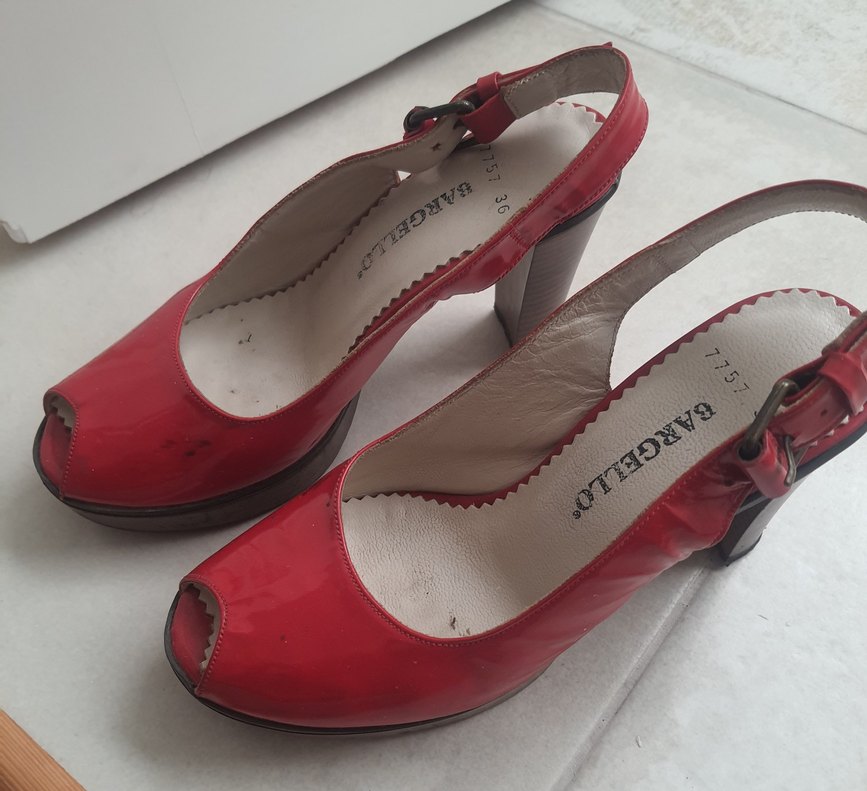 Kadın Kırmızı Dolgu Topuklu BARGELLO Ayakkabı - Görsel 3