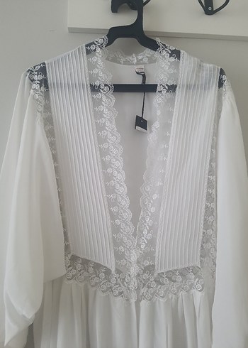 Çeyizlik tafta sabahlık ve gecelik takım - Görsel 8