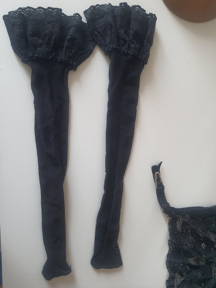 Dantelli jartier çorap yurtdışından - Görsel 2