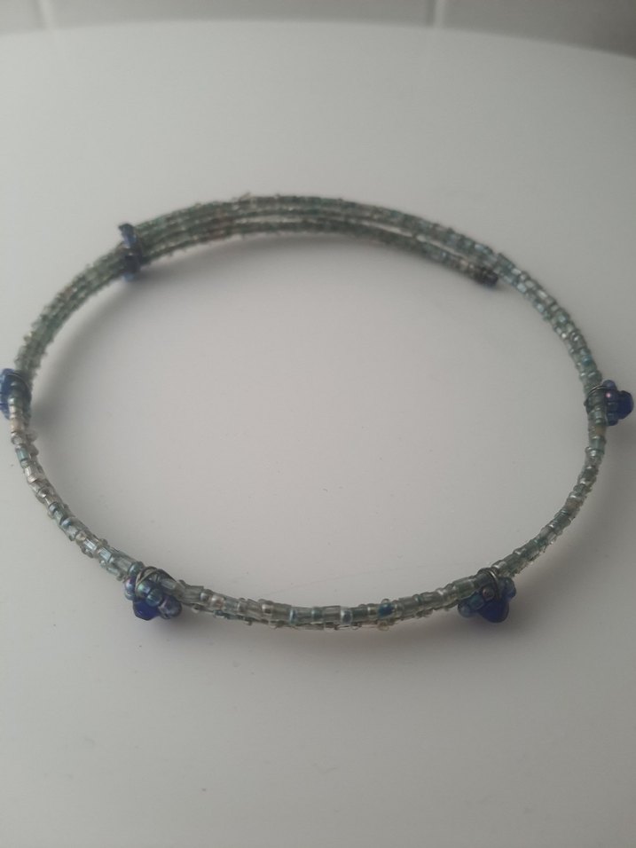 Mavi Boncuklu Bohem Kadın gerdanlık - Görsel 3