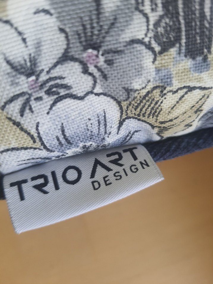 Mavi Pastel Çiçek Desenli Kırlent 2 adet - Görsel 5