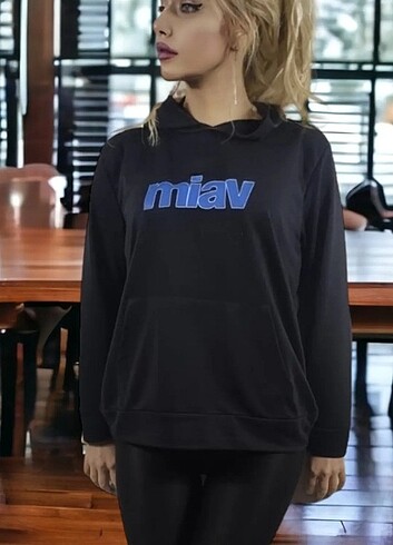 MİAV BASKILI OVERSİZE SWEATSHİRT 