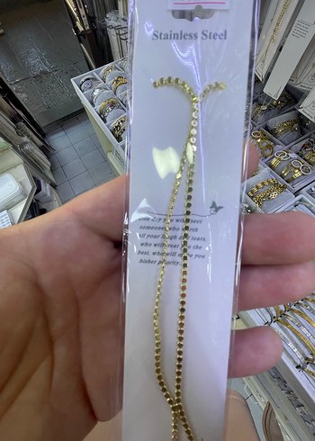 Altın Zincir Detaylı Kadın kolye - Görsel 2