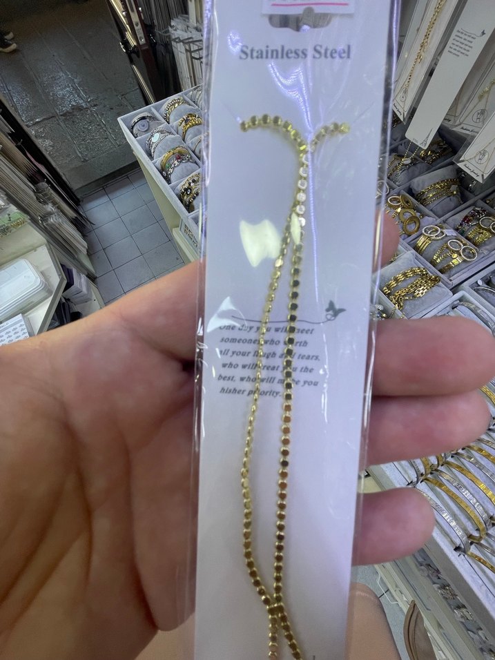 Altın Zincir Detaylı Kadın kolye - Görsel 2