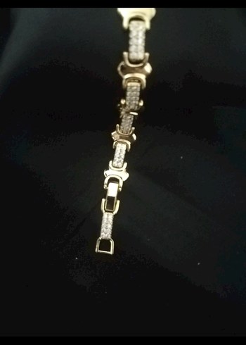 Altın Renk Zincir Detaylı Kadın Bileklik - Görsel 3