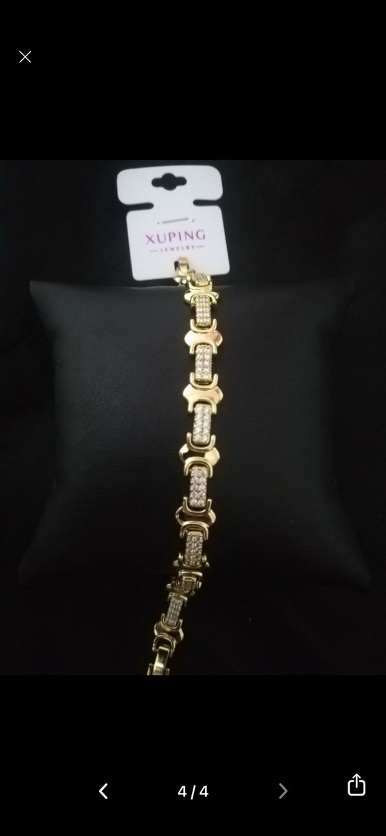 Altın Renk Zincir Detaylı Kadın Bileklik - Görsel 5