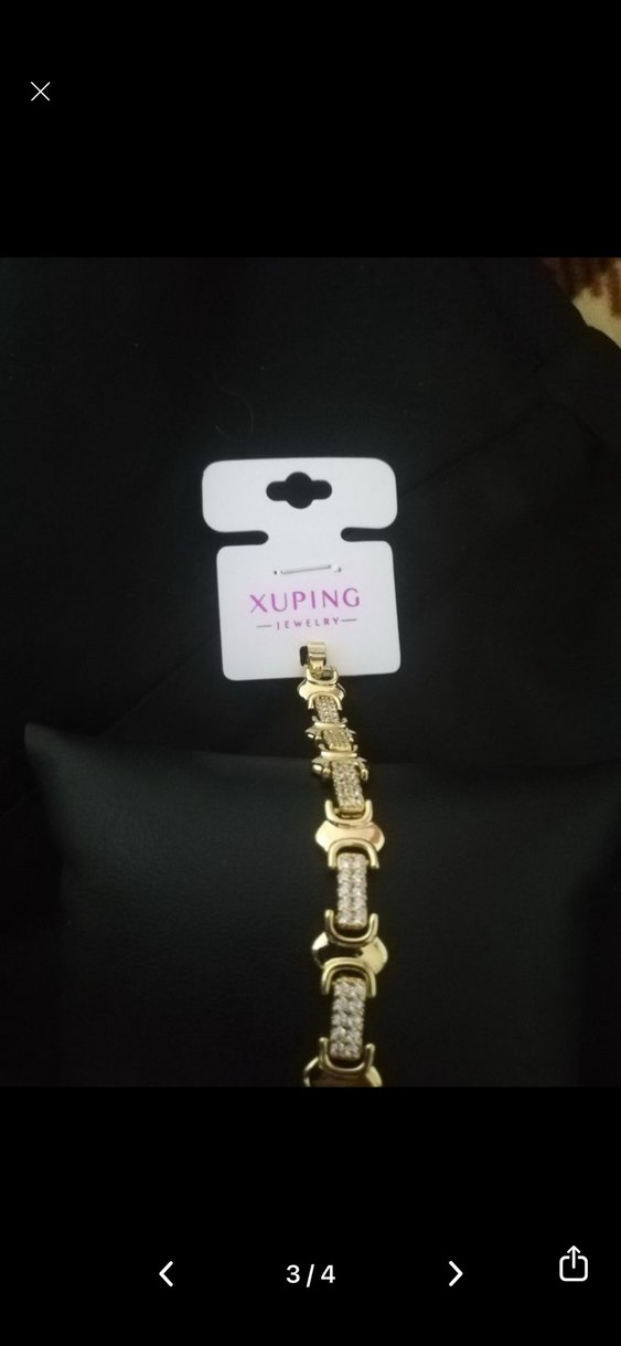 Altın Renk Zincir Detaylı Kadın Bileklik - Görsel 4