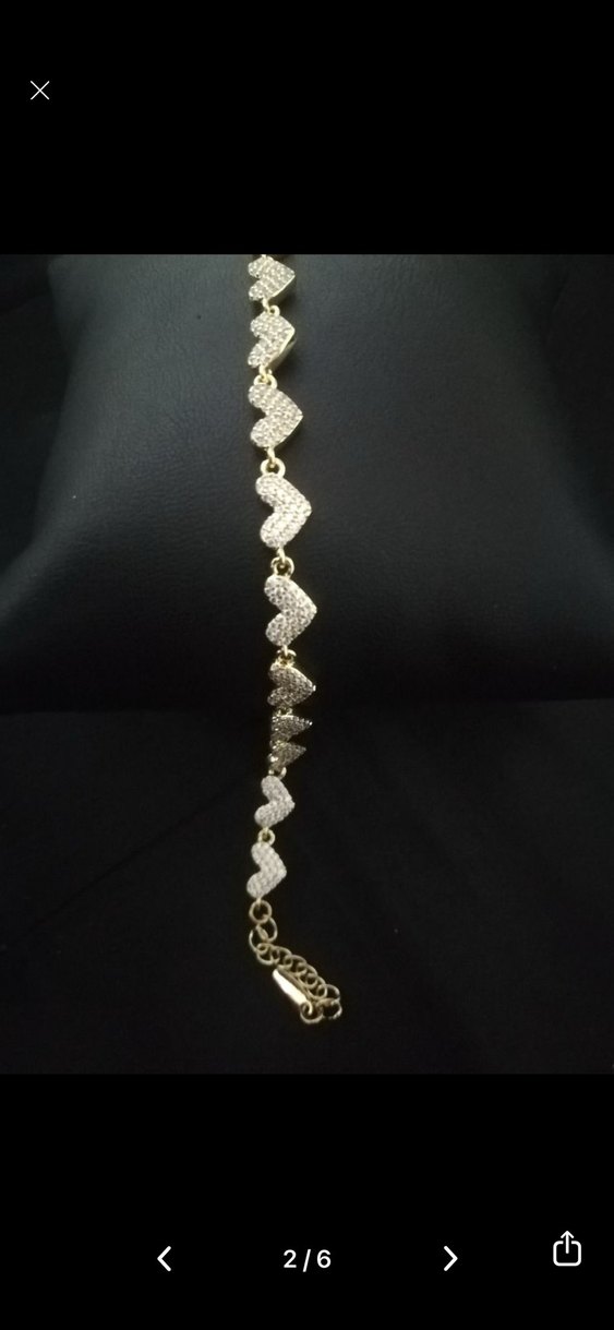 Altın Renk Zincir Detaylı Yılan Desenli Bileklik - Görsel 5