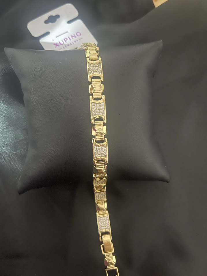 Xuping Altın Renk Zincir Detaylı Bileklik - Görsel 4