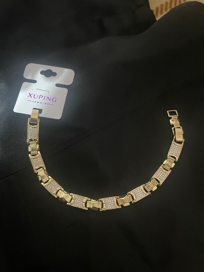 Xuping Altın Renk Zincir Detaylı Bileklik - Görsel 2