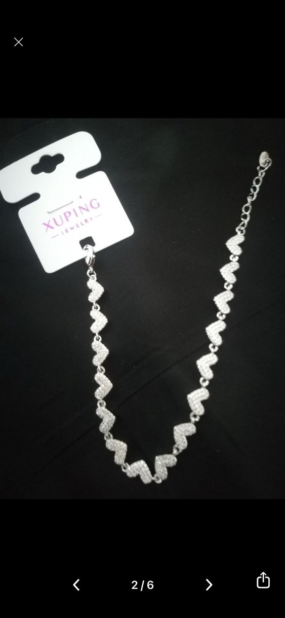 Zincir Detaylı Beyaz Yılan Desenli Bileklik - Görsel 2