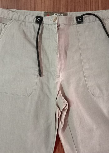 38 Beden camel Renk Y2K VİNTAGE KAPRİ PANTOLON