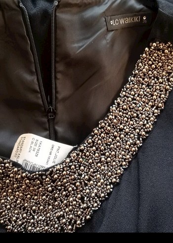 SİYAH BOHEM UZUN KADIN / TULUM YAKASI İŞLEMELİ UZUN TULUM - Görsel 11