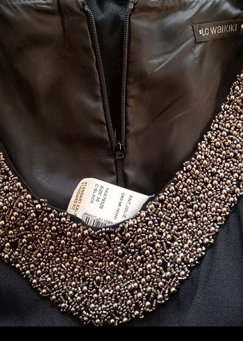 SİYAH BOHEM UZUN KADIN / TULUM YAKASI İŞLEMELİ UZUN TULUM - Görsel 6