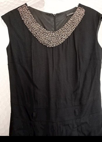 SİYAH BOHEM UZUN KADIN / TULUM YAKASI İŞLEMELİ UZUN TULUM - Görsel 12